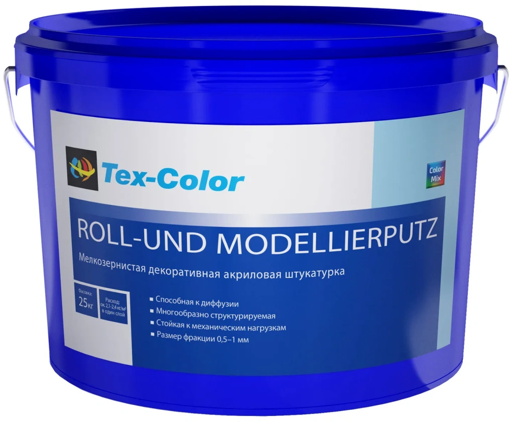 Tex-Color Roll-und Modellierputz штукатурка декоративная мелкозернистая